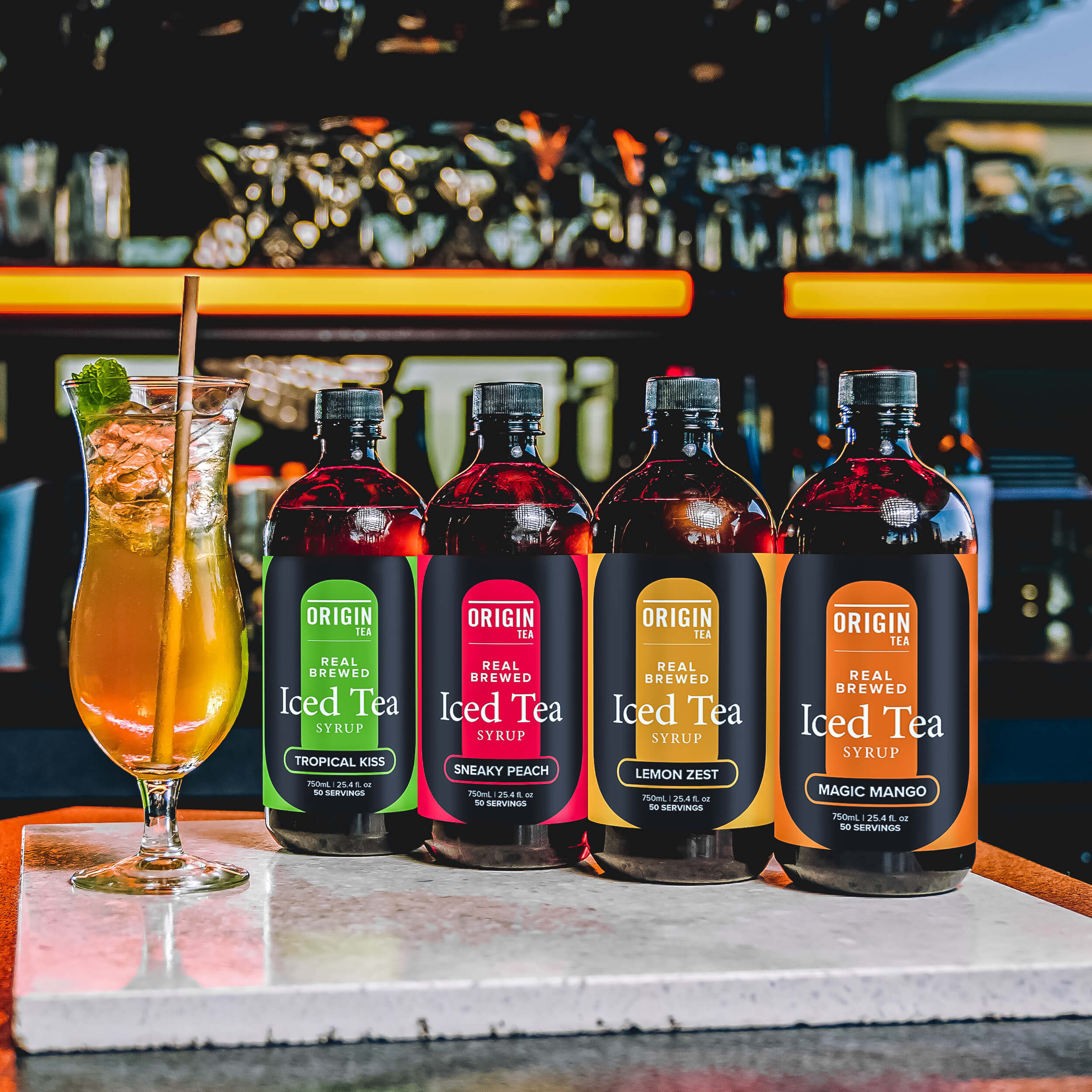 Low Sugar Magic Mango Iced Tea Syrup