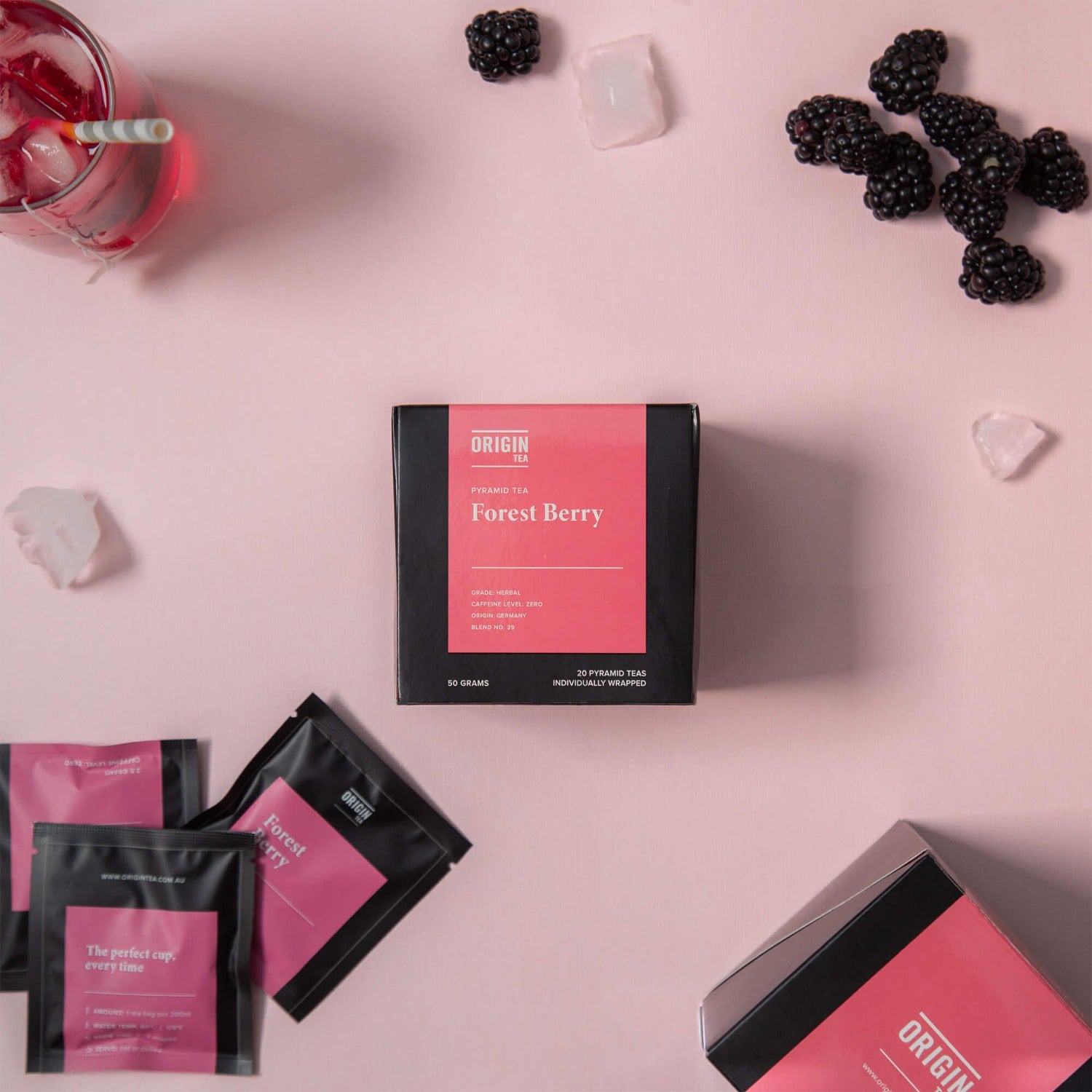 Forest Berry Caffeine Free Pyramid Herbal Tea Bags