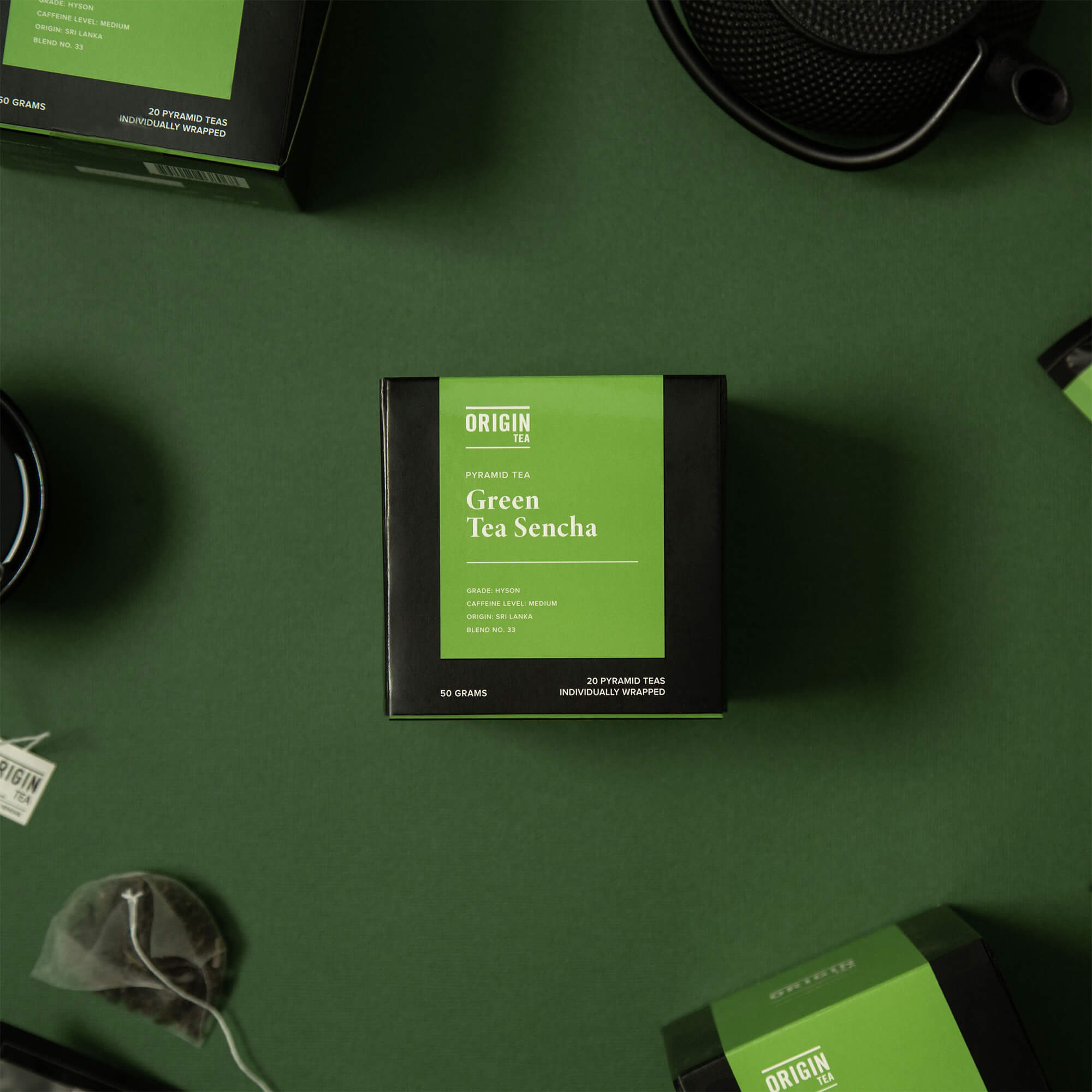 Green Sencha Pyramid Green Tea Bags