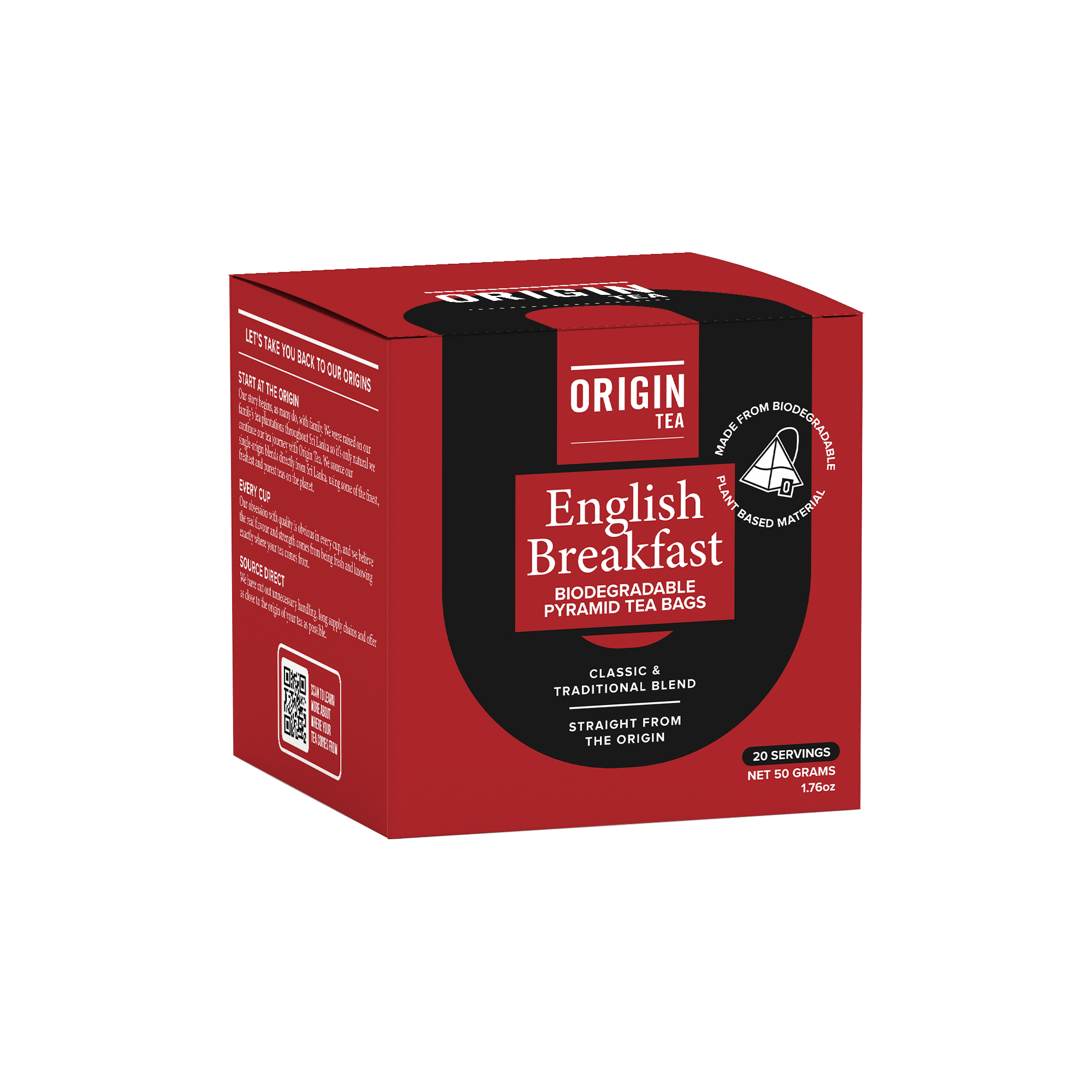 English Breakfast Pyramid Black Tea Bags