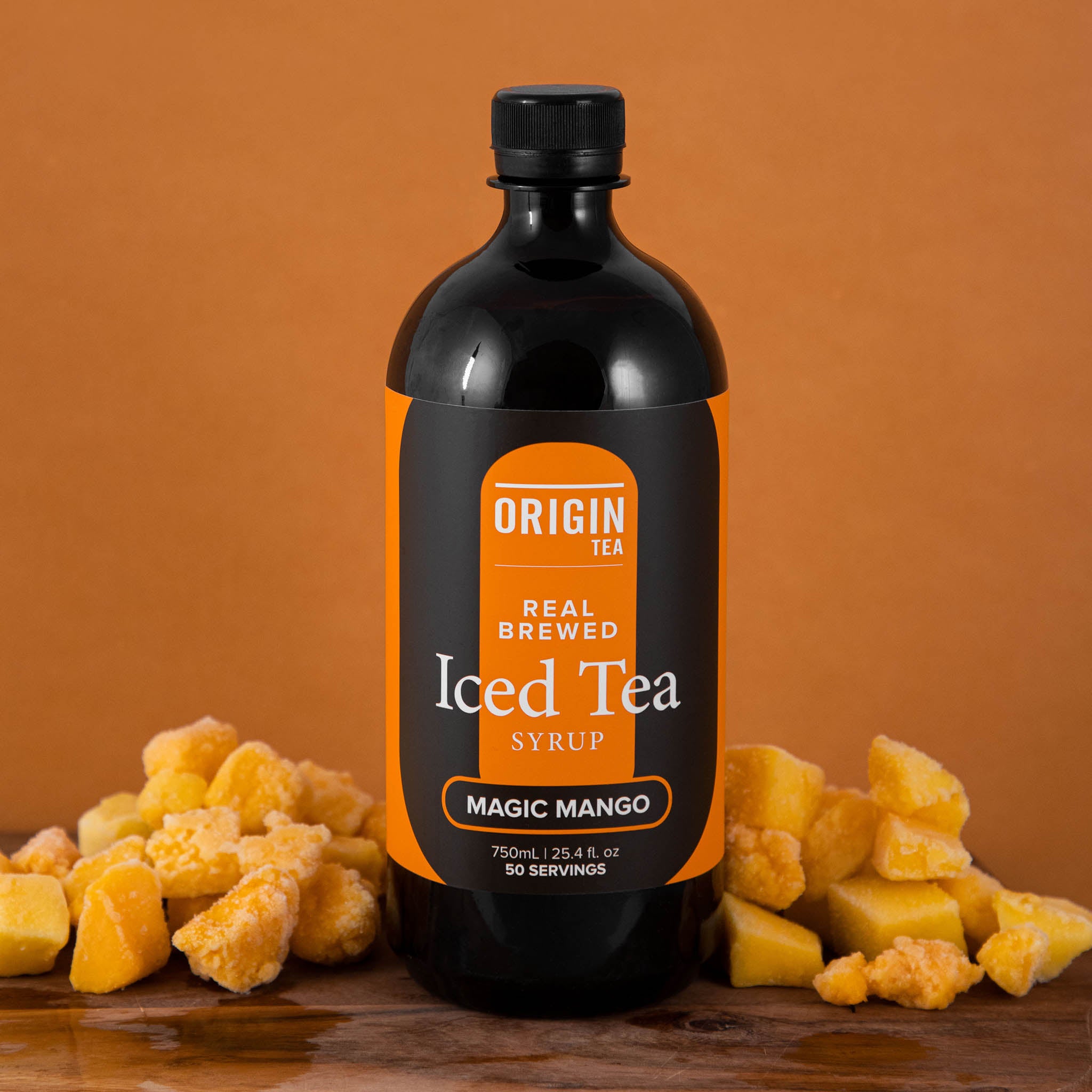 Low Sugar Magic Mango Iced Tea Syrup - 750ml - Origin Tea