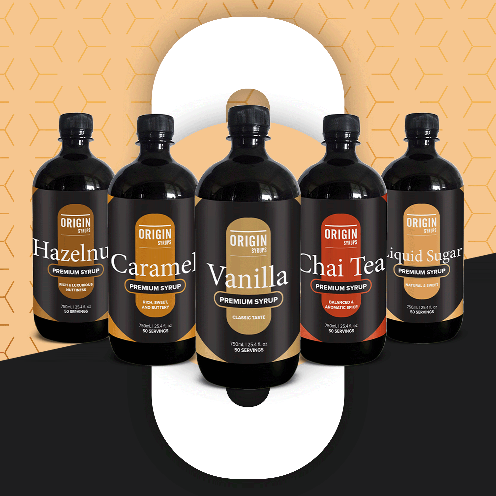 Liquid Sugar Premium Coffee Syrup Tea Leaves & Tea Bags - Origin Tea