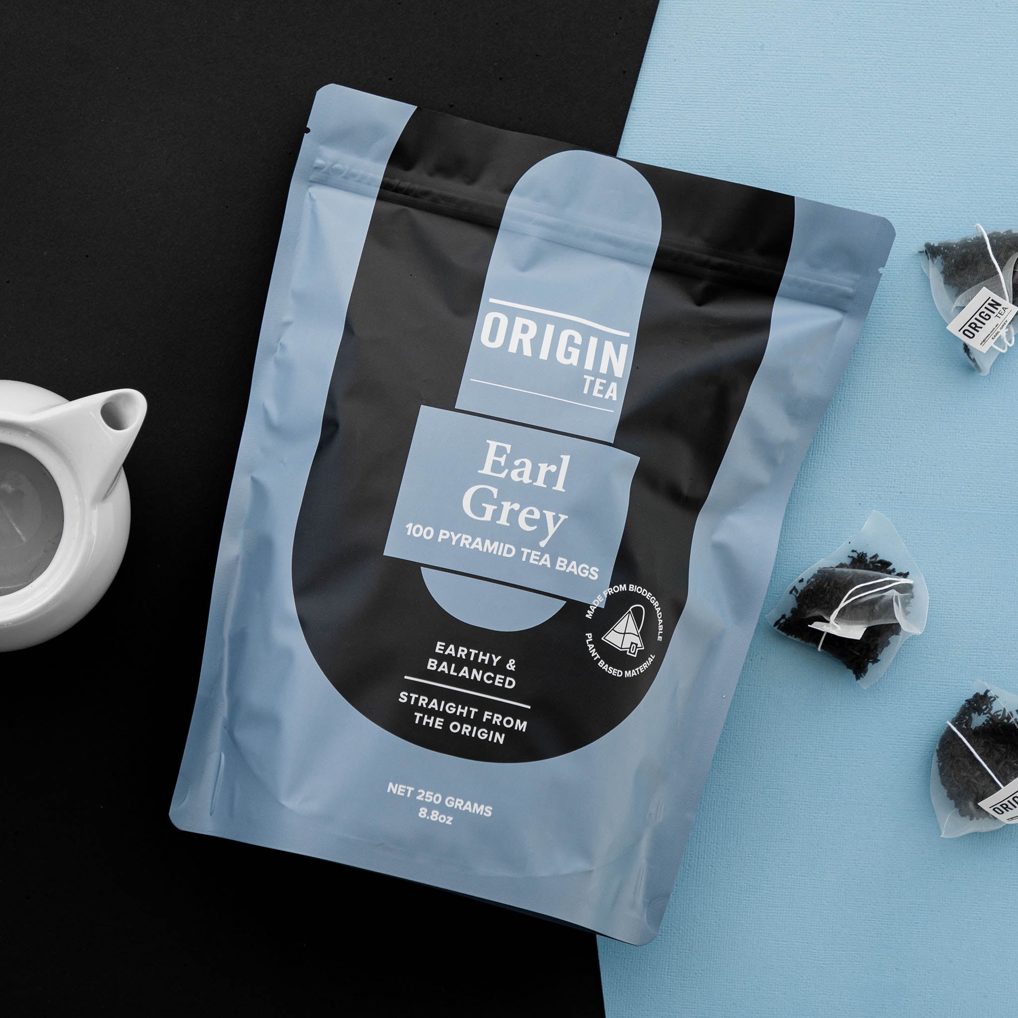 Earl Grey Pyramid Black Tea Bags - 100 Bags - Origin Tea