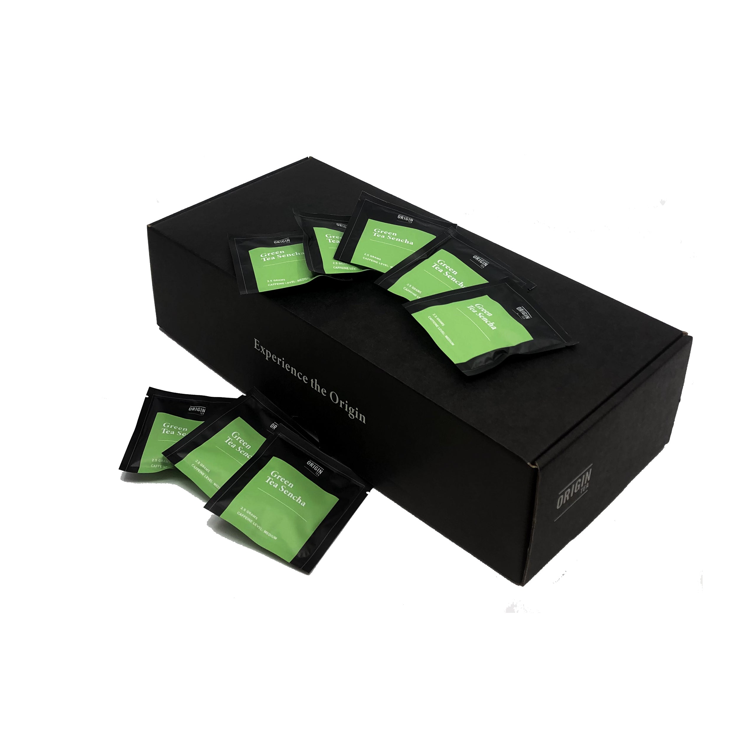 Green Sencha Pyramid Green Tea Bags - 100 Single Serve Bags - Origin Tea
