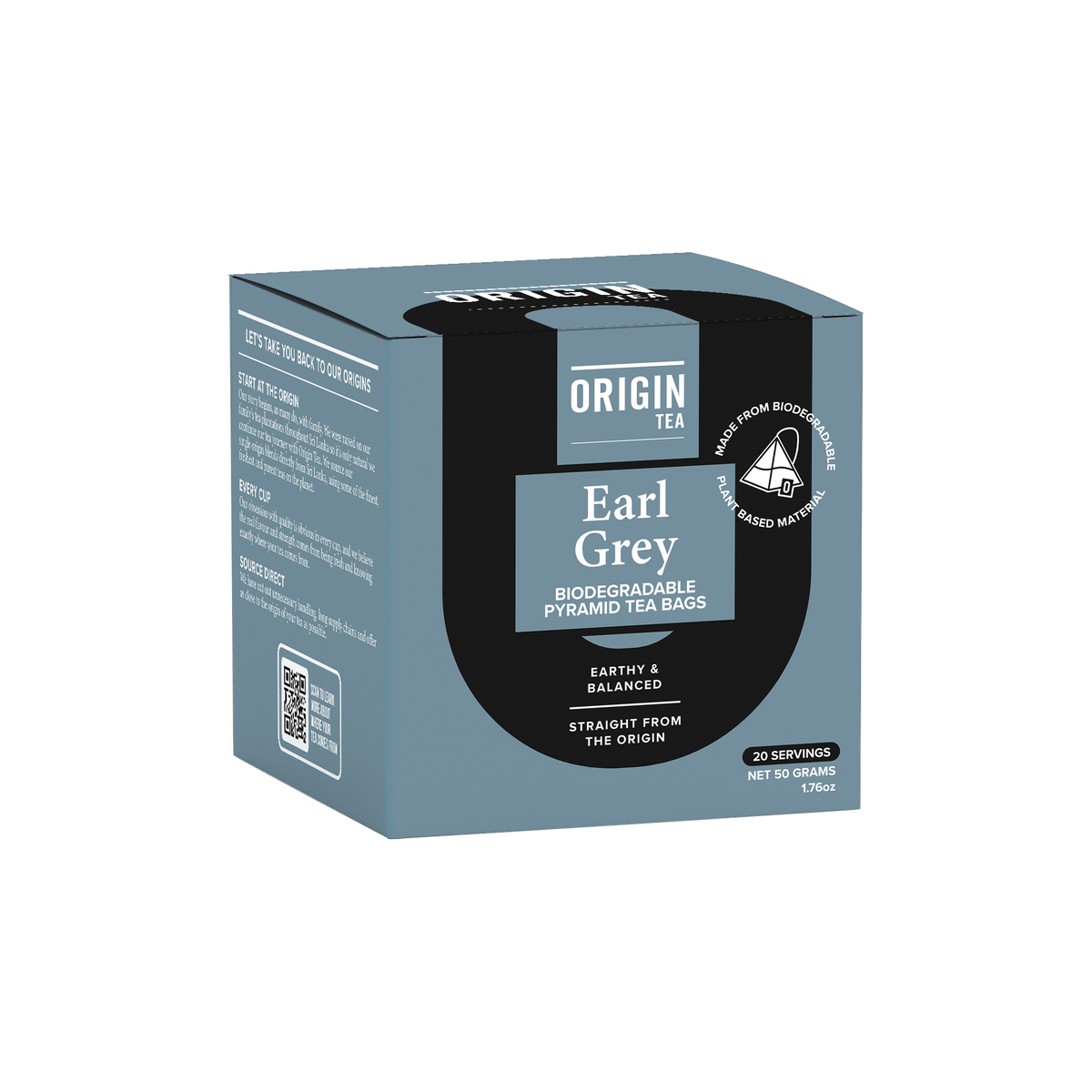 Earl Grey Pyramid Black Tea Bags Origin Tea