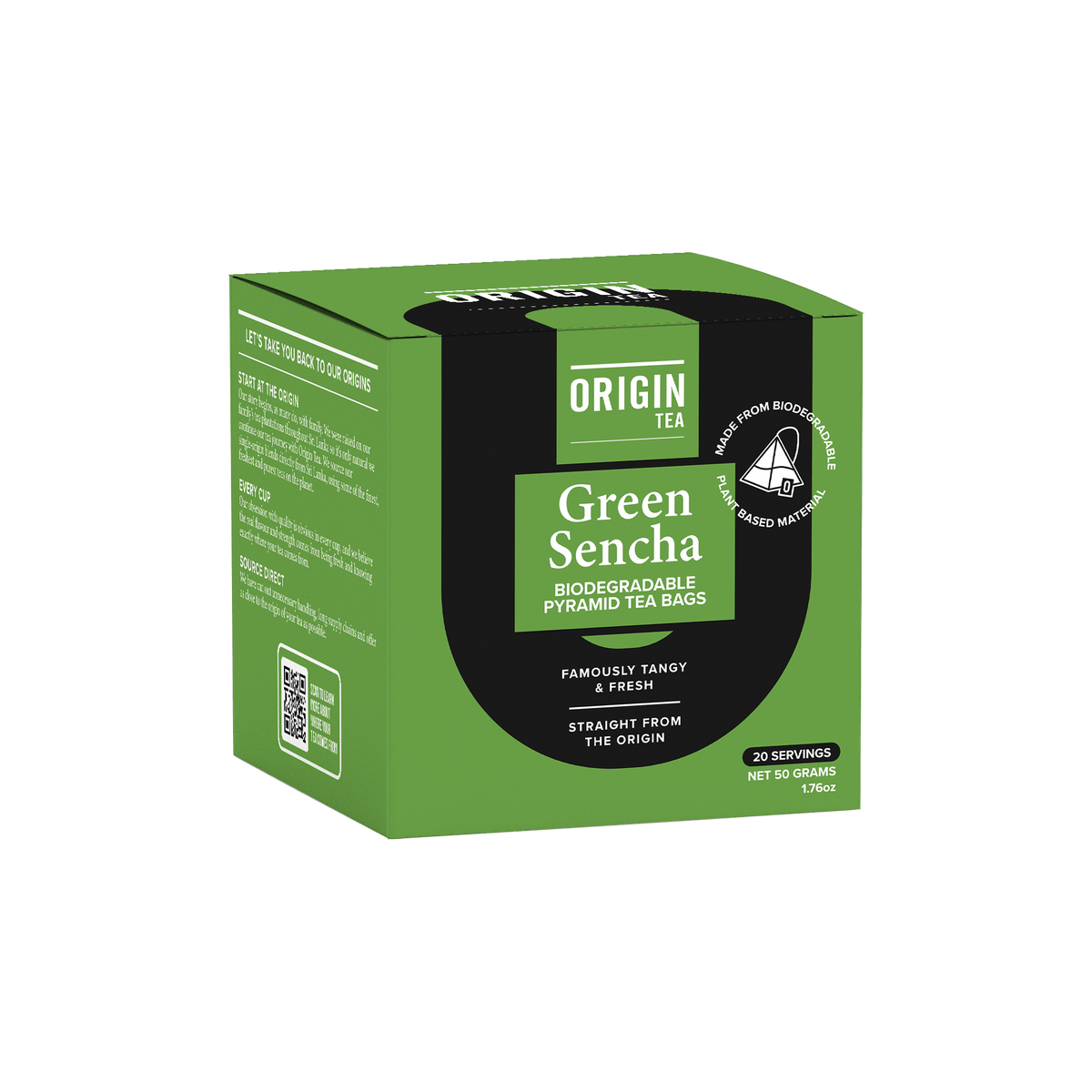 Green Sencha Pyramid Green Tea Bags Origin Tea