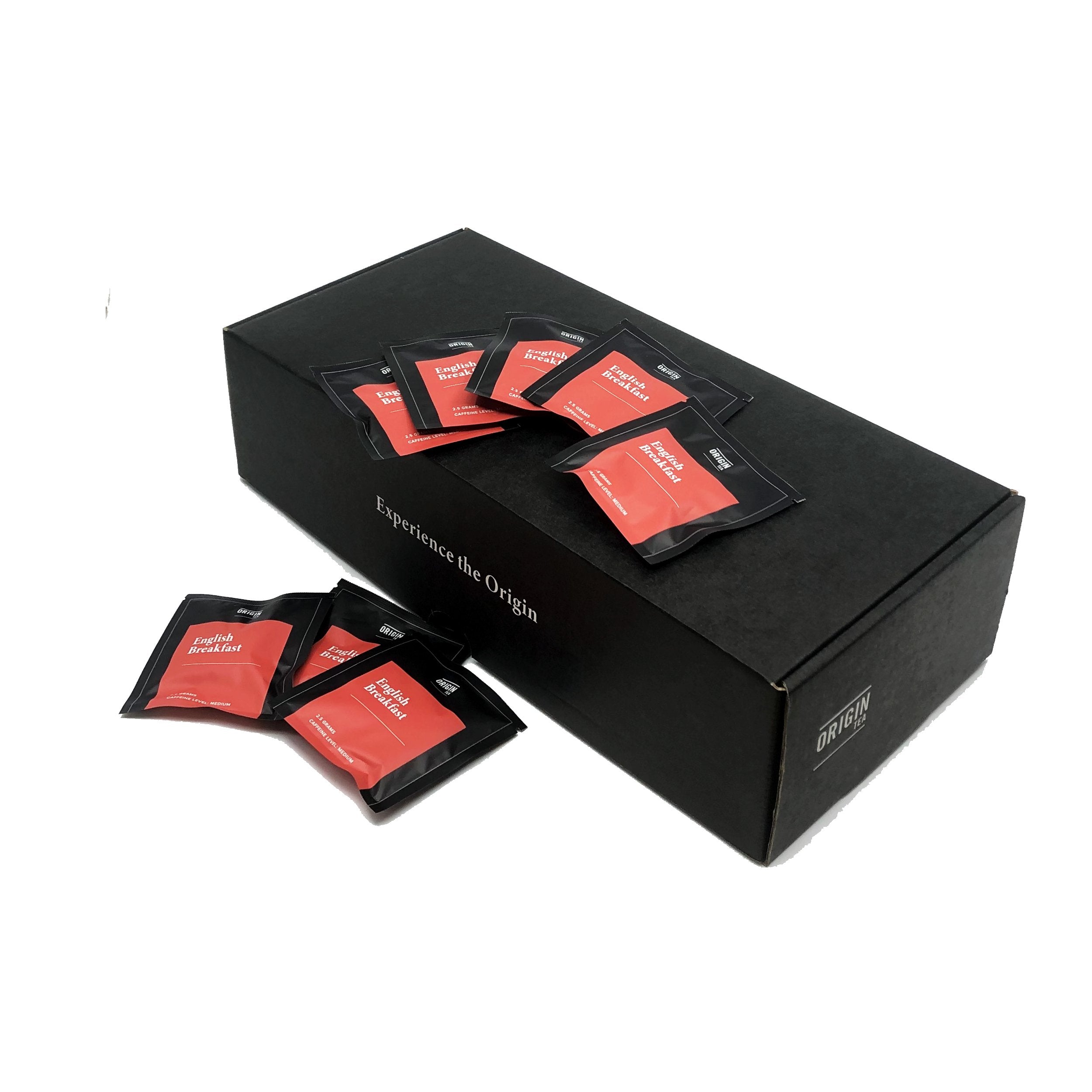 English Breakfast Pyramid Tea Bags - Single Serve Box 100 - Origin Tea